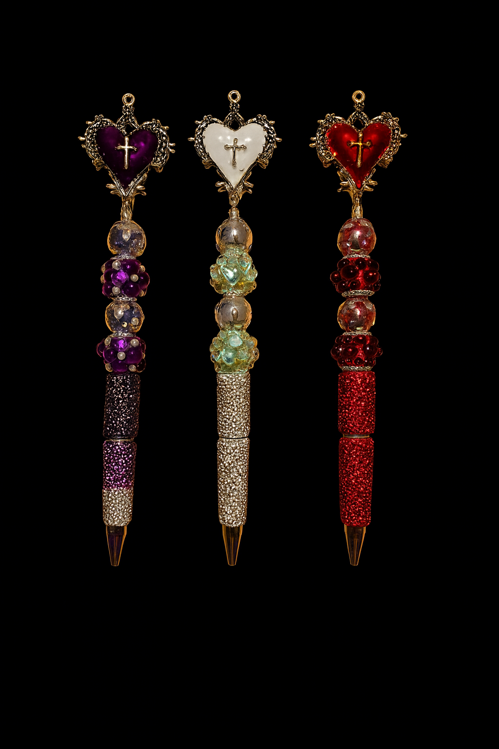 Hearts & Bow Pens